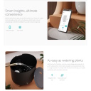 Viedais Wi-Fi gaisa mitrinātājs “Neo” ar 5 L tvertni, līdz ~50 m², ultraskaņas tehnoloģija 500 ml/h Melns DXHU30 DUUX