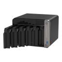 Qnap Server NAS TS-AI642-8G, 8 kodolu ARM Cortex 64-bit processors 2.2GHz, 6 x 3.5'' HDD, 2 x HDMI, 2 x USB 2.0, 8 GB RAM