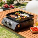 Black Decker 2-k burners gaasigrill BXOP4900E ES9340080B, 2 tsooni, 2450 W, roostevaba teras, must, h&otilde;be