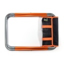 Saliekamais krēsls 'Compact 2.0', BasicNature, R591512, viegls, kompakts, izturīgs, 120 kg slodze, melns/oranžs