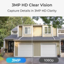 Āra viedā 2K bezvadu WiFi akumulatora novērošanas kamera ar sirēnu un kustības detekciju Balta Argus Series B320 with Solar Panel BWB2K07SP Reolink