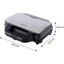 Adler Тостер CR 3054, 1300 W, 220-240 V, 50/60 Гц, 2 ломтика, серебристый