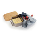 Pusdienu kārba 'Bamboo-Clip', nerūsējo&scaron;ais tērauds, bambusa vāks, R562104, Origin Outdoors