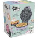 Giles & Posner Vafeļu panna EK6701GSPPVDE, 1400W, 18cm, regulējams termostats, nepiedego&scaron;s pārklājums, sirdsveida vafeles