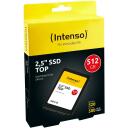 Intenso SSD 3812450 512 GB, 2.5", Lugemise kiirus: 550 MB/s, Kirjutamise kiirus: 500 MB/s, Andmeedastuskiirus: 6 Gbit/s