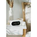 Adler LED kell termomeetriga AD 1186w, 9V, 230V, 50Hz, LED, valge, must, &auml;ratuskell, temperatuurin&auml;idik, niiskuse n&auml;idik