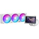Asus ROG RYUO IV 360 ARGB balts, 90RC01N2-B0EAY0, 12 cm, 3 ventilatori, 2200 RPM, 56,66 CFM, AMOLED displejs
