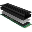 Raidsonic Siltuma uztvērējs M.2 SSD diskiem IB-M2HS-70, 22mm, 70mm, 10mm, 3x silikona termiskās plāksnītes