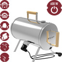 Elektriskā portatīvā 2in1 kūpinātava un cepšanas krāsns 600 W 0–250 °C 65×45 cm 330020 Browin