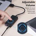 Vention USB garso kortelė CDRBB, 16 bit, 44100-48000 Hz, USB, 3.5 mm, 2 mygtukai, 0.15 m, juoda
