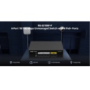 Ruijie RG-ES106F-P | 6-Portu 10/100 Mbps PoE Slēdzis — Ātrgaitas Ethernet, Kompakts Dizains, Melns Korpuss