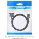 Vention Видео кабель DP на DVI 1м HAFBH, 5.2мм, черный, 1080p, 60Гц, 3D, Plug and Play, алюминиевая фольга, медь