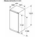 Bosch k&uuml;lmik KIR41VFE0, 204L, 35dB, 1 uks, 5 riiulit, LED valgustus, 220-240V, E klass