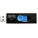 Adata USB atmintinė AUV320-64G-RBKBL 64 GB, USB 3.2 Gen 1, juoda, mėlyna, slankusis dizainas