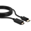 Lindy Видео кабель 36921, 1 м, DisplayPort на HDMI, 4K UHD 3840x2160@30Hz, 7.1 звук, 10.2 Gbit/s