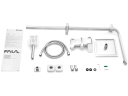 Dušas komplekts Steely 4, FALA, 75665, nerūsējošais tērauds, augstums 87-131 cm, galvas izmērs 20 cm