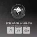 Kompakts bezvadu galda blenderis Click & Blend 240 W Tritan 0.5 L nerūsējošais tērauds matēti melns 03622 Caso