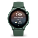 Garmin v&iacute;voactive 6 смарт-часы для здоровья и спорта 42мм AMOLED 1.2" 390x390 GPS Wi-Fi сенсорный экран Green