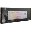 Baracuda Klaviatūra KRILL-W, 87 taustiņi, Tenkeyless, membrāna, Anti-Ghosting 19 pogas, USB 2.0, 1,5m, balta, Windows, Mac, Chrome