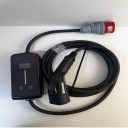 EV Charge EFAC32FE32 nešiojamas įkroviklis 22 kW, reguliuojamas 6–32 A, Type 2, 3 fazės, IP66, 6 m kabelis, su „Bluetooth“ ir programėle, juodas