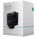 Deepcool кулер для процессора AK400 ZERO DARK R-AK400-BKNNMN-G-2, 66,47 cfm, 220 W, 4 тепловые трубки, 29 дБ, 500-1850 RPM