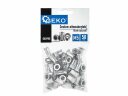 50 gab. M5 0.5-2.5 mm alumīnija kniedes uzgriežņu komplekts, GEKO, G02911E