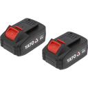 Yato Perforatorius YT-827722 18 V d.c., 2.5 J, 0-1400 min⁻&sup1;, 0-5000 min⁻&sup1;, 22 mm, 2 kg, 2 akumuliatoriai 4 Ah, LED ap&scaron;vietimas