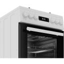 Beko Viryklė FSM51339DWDS, 60L, dujinė viryklė, elektrinė orkaitė, balta, 4 degikliai, A klasė, grilis, LED ekranas