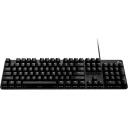 Logitech Juhtmega m&auml;nguriklaviatuur G413 SE 920-010437, 1.8m, must, mehhaanilised nupud, valge valgustus, USB