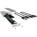 Raidsonic | Icy box SSD cietā diska korpuss | IB-1817Ma-C31, 10 Gbit/s, 1x M.2, Sudraba, Alumīnijs, Datu indikators