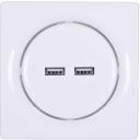 Fibaro viedā kontakligzda FGWU-021, 2x USB, 100-240 V, 50/60 Hz, 2.4 A, 5 V, 0-40 &deg;C, 0-90%