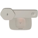 Беспроводная зарядная станция 3 in 1 мощностью 15 Вт Hexagon 310 Светло Серый Оранжевый CNS-WCS310LGOR CANYON