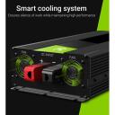 Green Cell Keitiklis INV22, 1500 W, 3000 W, 12 V, 230 V, juodas, grynas sinusoidinės bangos, USB prievadas, apsauga nuo perteklių