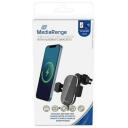 Mediarange Auto Laadija MRMA117 15W, DC 5-9V, 1 USB Type-C port, juhtmevaba laadimine, kiire laadimine, must