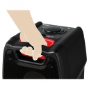 Super šventinė Party Box vakarėliams 100W TWS Bluetooth FM USB microSD LED ekranas akumuliatorinis maitinimas juoda SV-021689 Sven