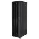 Lanberg Vaba seisukohaga rack FF01-8047-12B, 800mm, 1000mm, 47U, 800kg, IP20, Klaasist esik, 4 ventilaatorit