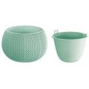 Prosperplast Gėlių vazonas Splofy Bowl 7976679, 140mm, 180mm, apvalus, žalias, plastikas