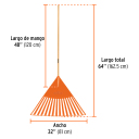 Lapu grābeklis ar pretaizsērēšanas zariem EP-30X TRUPER