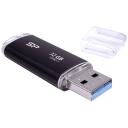 Silicon Power Blaze B02 USB zibatmiņa SP032GBUF3B02V1K, 32 GB, USB 3.2 Gen 1, melna, 256-bit AES, plastmasa