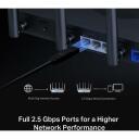Mercusys traadita ruuter MR47BE, 9300 Mbit/s, 4 porti, Tri-band (2.4 GHz / 5 GHz / 6 GHz), 6 antenni, WPA3