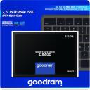 Goodram Kietasis diskas SSD CX400-G2 SSDPR-CX400-512-G2, 512 GB, SATA III 6 Gb/s, 550 MB/s, 500 MB/s, 2,5''