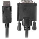 Lanberg Kaabel CA-DPDV-10CU-0018-BK, 1.8 m, DisplayPort DVI-D, 20 pin DisplayPort, 24+1 pin DVI-D, 1080p tugi