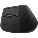 Logitech USB optinė belaidė vertikali pelė/juoda Lift 910-006474, 4000 DPI, 4 mygtukai, RF belaidis + Bluetooth, AA baterija