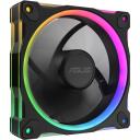 Asus Datora korpuss MR120 90DA00L0-B09020, 12 cm, 3 ventilatori, 58 cfm, 1600 RPM, 23 dB, 7 lāpstiņas, RGB