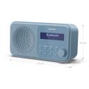 Sharp Tokyo Digitaalne Raadio DR-P420(BL), DAB/DAB+/FM, Bluetooth, 4 x AA, 2 &auml;ratuskella, kaasaskantav, sinine