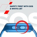 Kids smartwatch with E SIM 4G GPS WiFi connectivity video music playback games and English learning function ZEFIR KW-49 Roza Blue CANYON