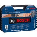 Bosch 103-osaline segatud puure- ja kruvikeerajate otsikute komplekt 2608594070, erinevad, 1.1kg, Hex, erinevad