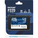 Patriot Твердотельный накопитель P220 P220S128G25, 128 ГБ, 550 МБ/с, 480 МБ/с, 2,5''