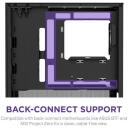 Nzxt Kaste H3 Flow CC-H31FB-01, 389mm, 225mm, 400mm, 1x120mm ventilators, 3x2.5" diski, 1x3.5" disks, 1x USB 3.2 Gen 2x2 Type-C