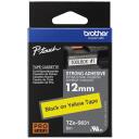 Brother TZe-S631 Laminēta līmlente, 8 m, 1.2 cm, melns uz dzeltena, ūdensizturīga, ekstra spēcīga pa&scaron;līmējo&scaron;a